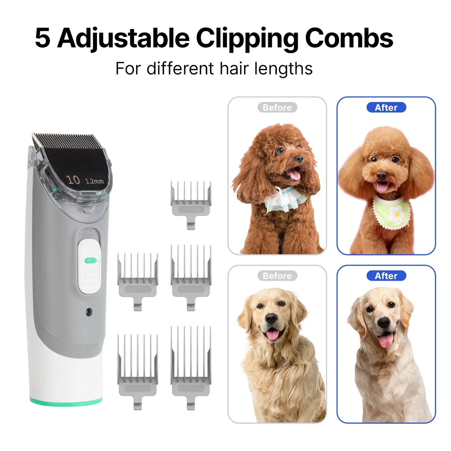 Neakasa P1 Pro Pet Grooming Kit with 99% Vacuum Suction for Pet Hair and Five Professional Shedding Tools for Dogs, Cats, and Other Animals